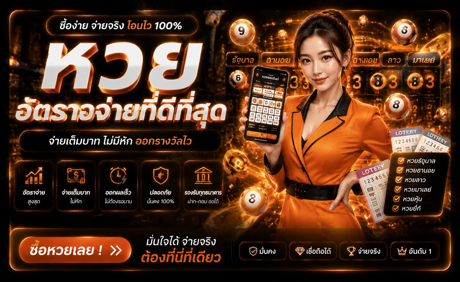 แบนเนอร์หน้าหวยออนไลน์ LuckyGame689 แทงหวยครบทุกประเภท